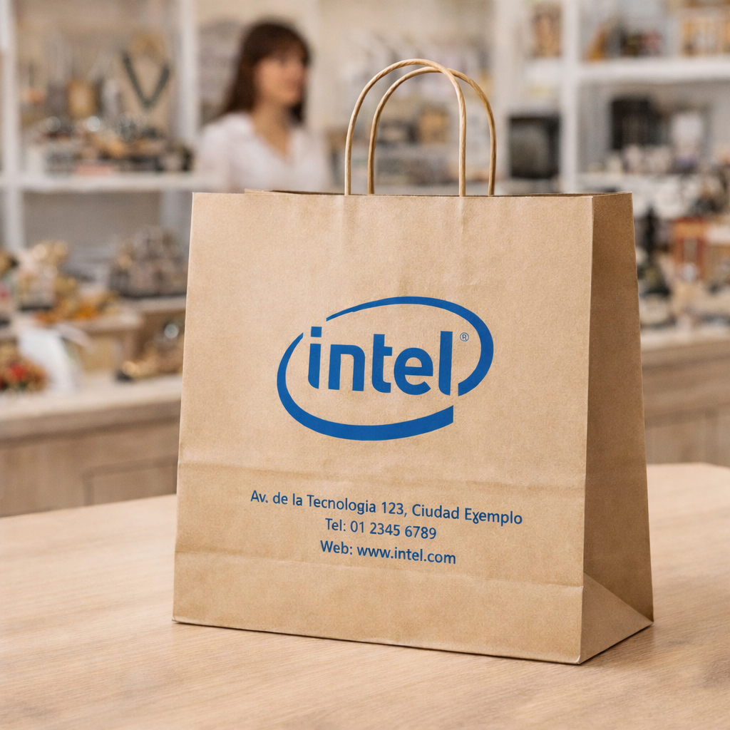 BOLSA IMPRESA - 1 COLOR / KRAFT / NORMAL (6 DIAS HABILES)