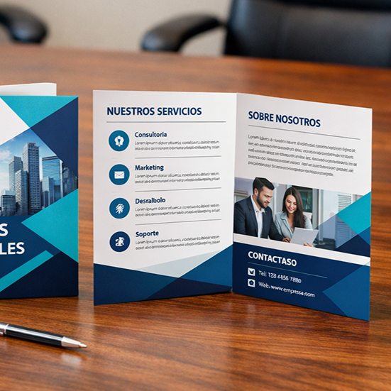 TRIPTICO, DIPTICO O FICHA