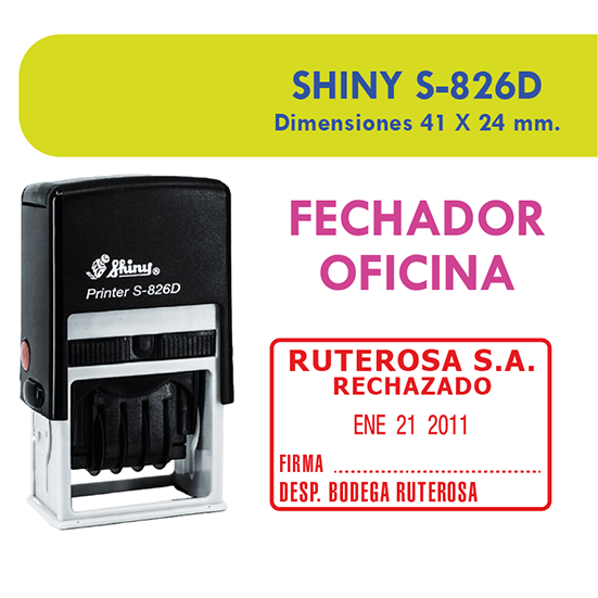 TIMBRE FECHADOR - 826-D / NEGRO