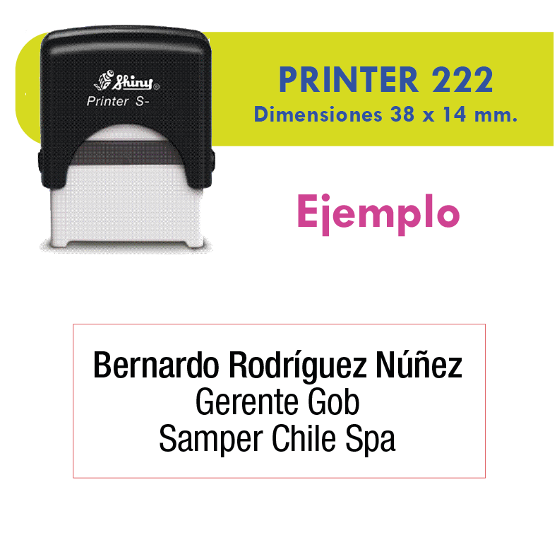 TIMBRE SELLO - 222 / NEGRO