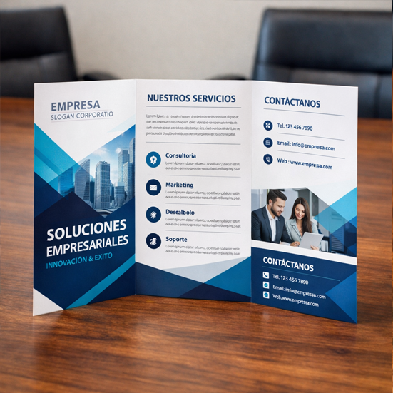 TRIPTICO, DIPTICO O FICHA